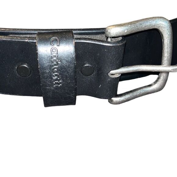 Carhartt A91-BLK Top Grain Bridle Leather Men Black Belt; 39 - Picture 2 of 4